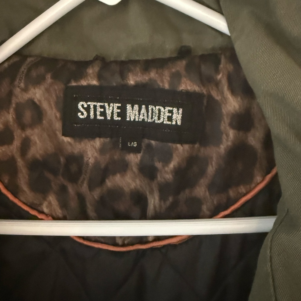 Steve Madden Olive Green Utility Jacket - Picture 3 of 9